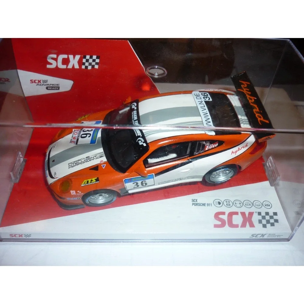 New SCX  PORSCHE 911 GT3 'HYBRID' 1:32‎ SLOT CAR  # U10395X300